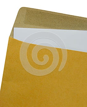 Brown Envelope document on a white background.
