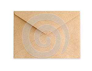 Brown Envelope document on white background