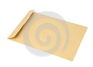 Brown Envelope document on white background