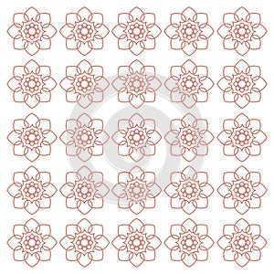 BROWN FLOWERS PATTERN TEXTURE BACKGROUND