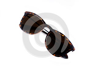 Brown glasses in a classic style. Sunglasses