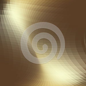 Brown gradient background with transparent shaded wavy lines.