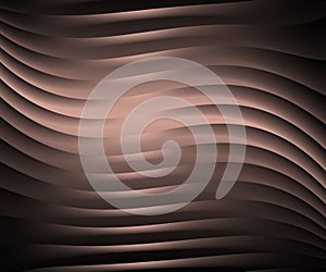 Brown gradient background with transparent shaded wavy lines.