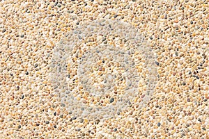 Brown gravel texture top view.