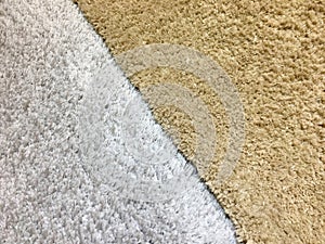 The Brown and gray fluffy carpet background