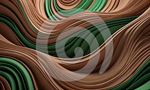 Brown and green background wallpaper with swirl and lines