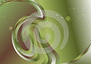 Brown and Green Gradient Twirl Background Vector Eps