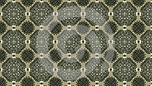 Brown and Green Vintage Ornament Background Pattern Image