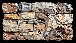 Brown Grey Beige Stone Wall Texture Background