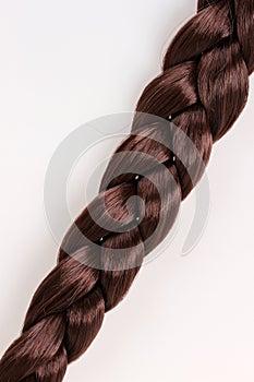 Brown hair braid