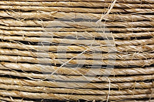Hemp rope background