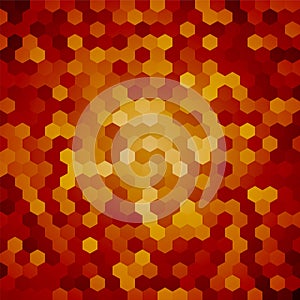 Brown hexagon background