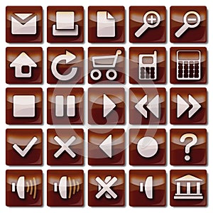 Brown Icons 1-25