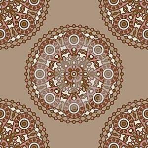 Brown indian pattern
