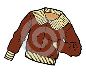 Brown Jacket Cartoon