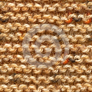 Brown knitted fabric seamless pattern for borderless fill