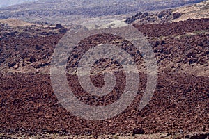 Brown lava field