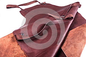 Brown leather apron photo