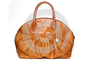 Brown leather bag