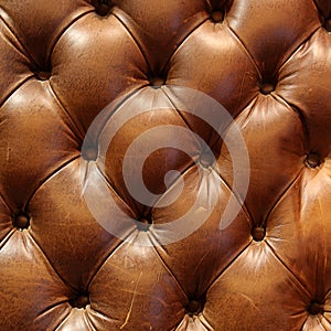 Brown leather couch texture
