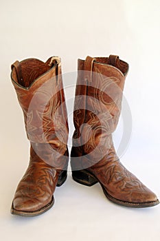 Brown Leather Cowboy Boots