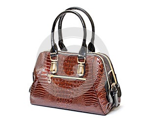 Brown Leather Ladies Handbag