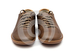 Brown Leather Men Shoes