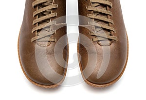 Brown Leather Men Shoes