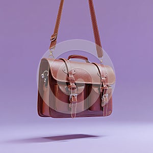 Brown Leather Messenger Bag