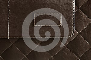 Brown leather pattern