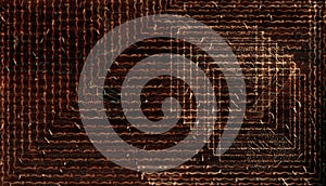 Brown leather with a pattern