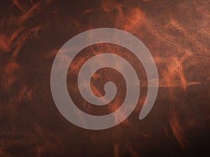 Brown leather with seam