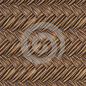 Brown leather texture of rattan