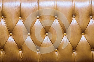 Brown leather upholstery