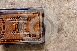 Brown leather wallet