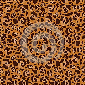 Brown Lion skin Seamless pattern