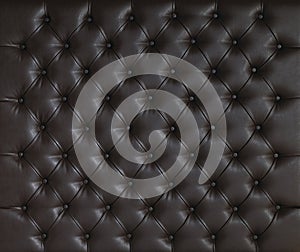 BROWN LUXURY PADDED STUDDED LEATHER BACKGROUND