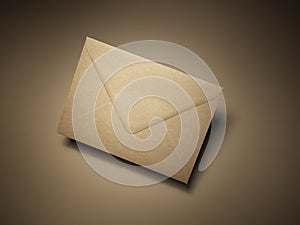 Brown mail envelope - Stock Image