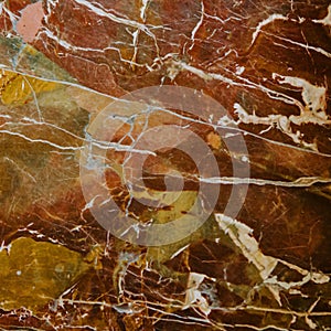 Brown marble. Natural marble stone texture and surface background.
