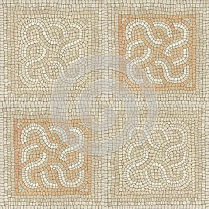 Brown marble-stone mosaic texture.