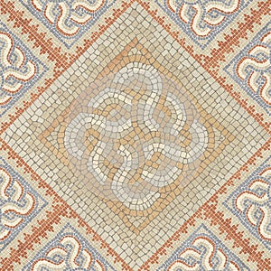 Brown marble-stone mosaic texture.