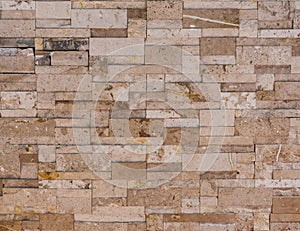 Brown marble wall or flooring pattern surface texture. Close-up of interior material for design decoration background
