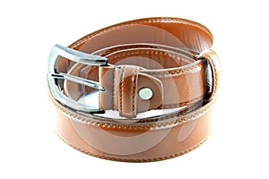 Brown men's fashion belt