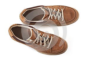 Brown men`s shoes