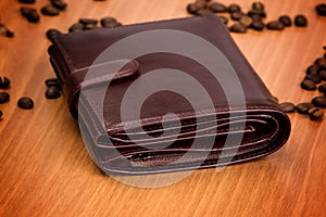 Brown men`s wallet