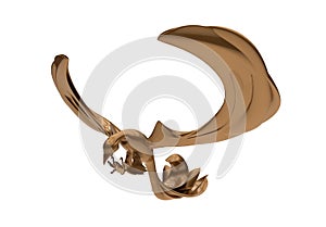 Brown metallic phoenix