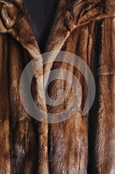 Brown Mink Fur Coat