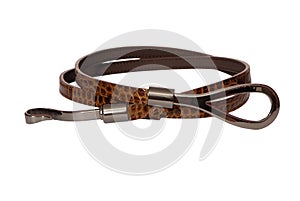 Brown modern belt