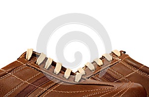 Brown modern leather shoe