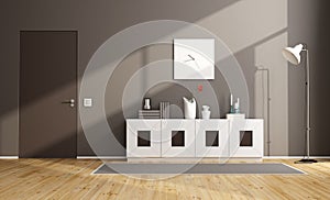 Brown modern livingroom